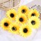 100PCS Artificial Sunflower Heads – Yellow Silk Fabric Flowers for DIY Crafts, Wedding Decor, Home Party, Hair Clips, Wreaths, Engagement Decorations